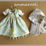 花柄ワンピース（ＰＧ）とケープセット ＃ブライス　＃blythe