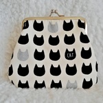 No.0010[送料込み]ガマクチ財布　猫