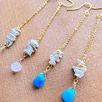 【NEW】 girly ケシパールのロングピアス