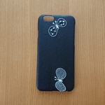 *受注製作*ミナペルホネン*ChouCho ネイビー*mina perhonen*iPhoneケース*iPhoneカバー*スマホケース*スマホカバー