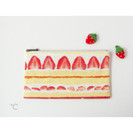 20㎝ファスナーポーチ【strawberry cake】
