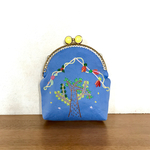 幸運のマザーツリー(送料無料、がま口、刺繍)