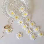 new*⋆6個1本★刺繍☆デイジー☆フラワー★花
