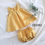 【sale!!】ふんわりノースリーブトップス&かぼちゃパンツのセットアップ