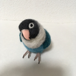 ※専用ページです※satokotaguch様ご依頼、ブルーボタンインコちゃんです♪羊毛フェルト