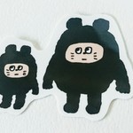 黒子の親子 ステッカー シール  キャラクター  イラスト