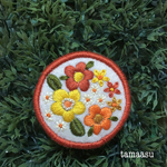 お花の刺繍ブローチ✴︎再販なし