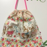 あいね様専用　32x33　うさちゃん巾着　