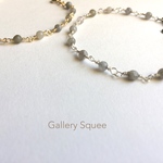 Labradorite : small round beads bracelet