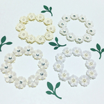 お花シール❁︎40枚❁︎white ＆ cream