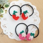いちごのヘアゴム 2個セット