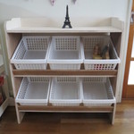 シャビーシックなおもちゃ収納BOX