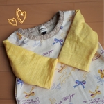 ※ta様専用※【90】7分袖カットソー ブレンドリボン×タンポポ