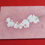 日本画　＊馥郁＊　（花桃）　SM