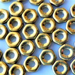 ボルト　ゴールド　チェコビーズCzech Glass Beads10個