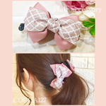cocoMaMa様専用♡親子お揃い♡リボン バナナクリップセット&ヘアゴムセット♡モロッカン柄