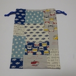巾着(シューズ袋)30×22☆くるま×スター