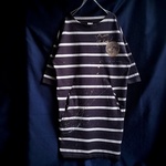 手描き　 月の満ち欠けコクーンワンピース　