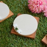 珪藻土コースター  抹茶色 