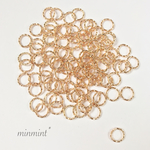 【送料無料】デザイン丸カン＊10mm＊100個