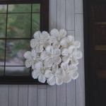 白いお花のブローチ