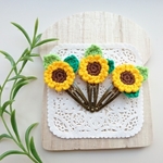 【再販】ひまわり🌻ヘアピン