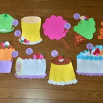 保育室壁面☆誕生表☆「スイーツ」