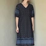 綿ローンのAラインワンピース