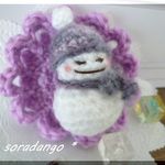 ミニ雪だるまベビー　キーホルダーにも