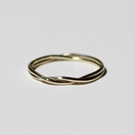 Max roach ring / K10 YG. PG. WG.