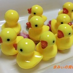 レジン封入材　立体パーツ　アヒル達　10個セット