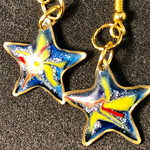 送料無料 流星の輝きこゆりカラーレジンピアス