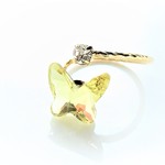 Swarovski Crystal Jonquil Folk Ring