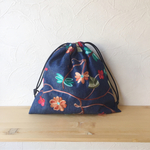 デニム刺繍 巾着