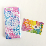 【春・夏】モロッコ風曼荼羅柄 紫陽花カラーのiPhone/Androidケース