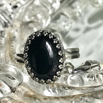 再々・・販・・SV９２５　ブラックオニキスring　（銀古美・8〜23号のフリーサイズ）