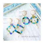 🌴エスニック風summerピアス (イヤリング可)