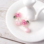 【Deep affection】ヒマラヤユキノシタのイヤーアクセサリー