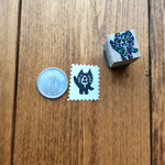 1円サイズはんこ自分印に★黒猫さん　参上！！