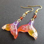 夕焼け色ホエールテール ピアス/イヤリング