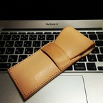 【ハンドメイド】ヌメ革のペンケース