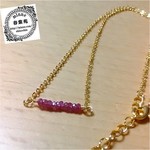 小粒 宝石質ルビー ＡＡＡ ネックレス