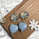 ドライフラワーheartピアス＊イヤリング