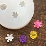 2種類のちっちゃなお花のシリコンモールド/レジン・粘土・石膏に！／型番430－Ｇ