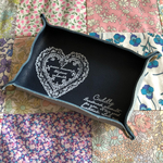 ＊sale＊ヌメ革ミニトレイ ネイビー