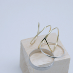 Spairal crossed design ring (brass)「NO.4」
