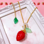 NEW★一粒いちごのネックレス