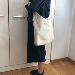 綿麻生地の斜めがけバック