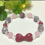 個性派リボンのパワーストーン