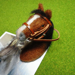 【羊毛フェルト】鹿毛の馬のマグネット